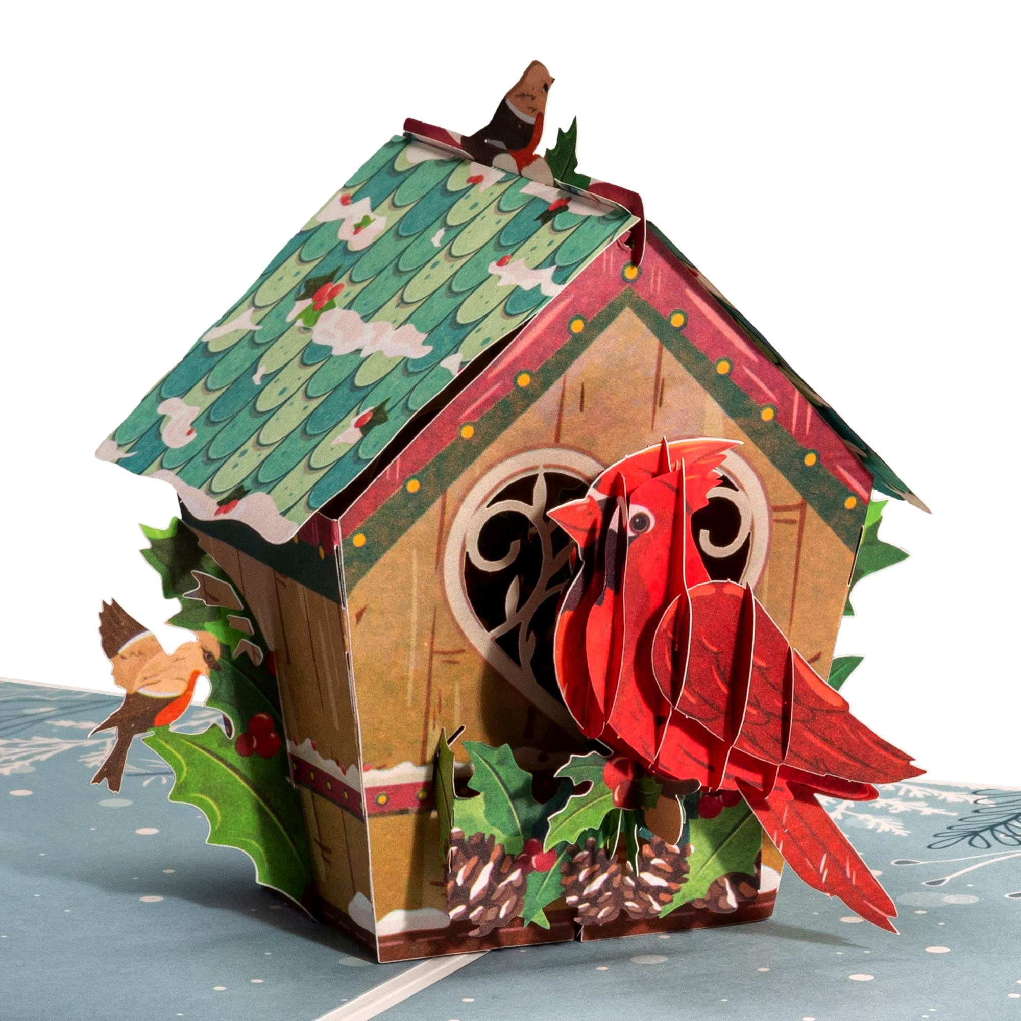 By Paper Love Christmas Cards Pop Up, 3D Christmas Dog, Handcrafted Popup Gre - View #3