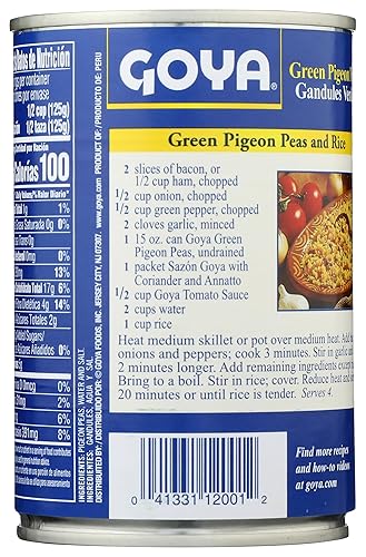 Miniatura 7 de Goya Foods Green Pigeon Peas (Gandules), 29 onzas (paquete de 12)