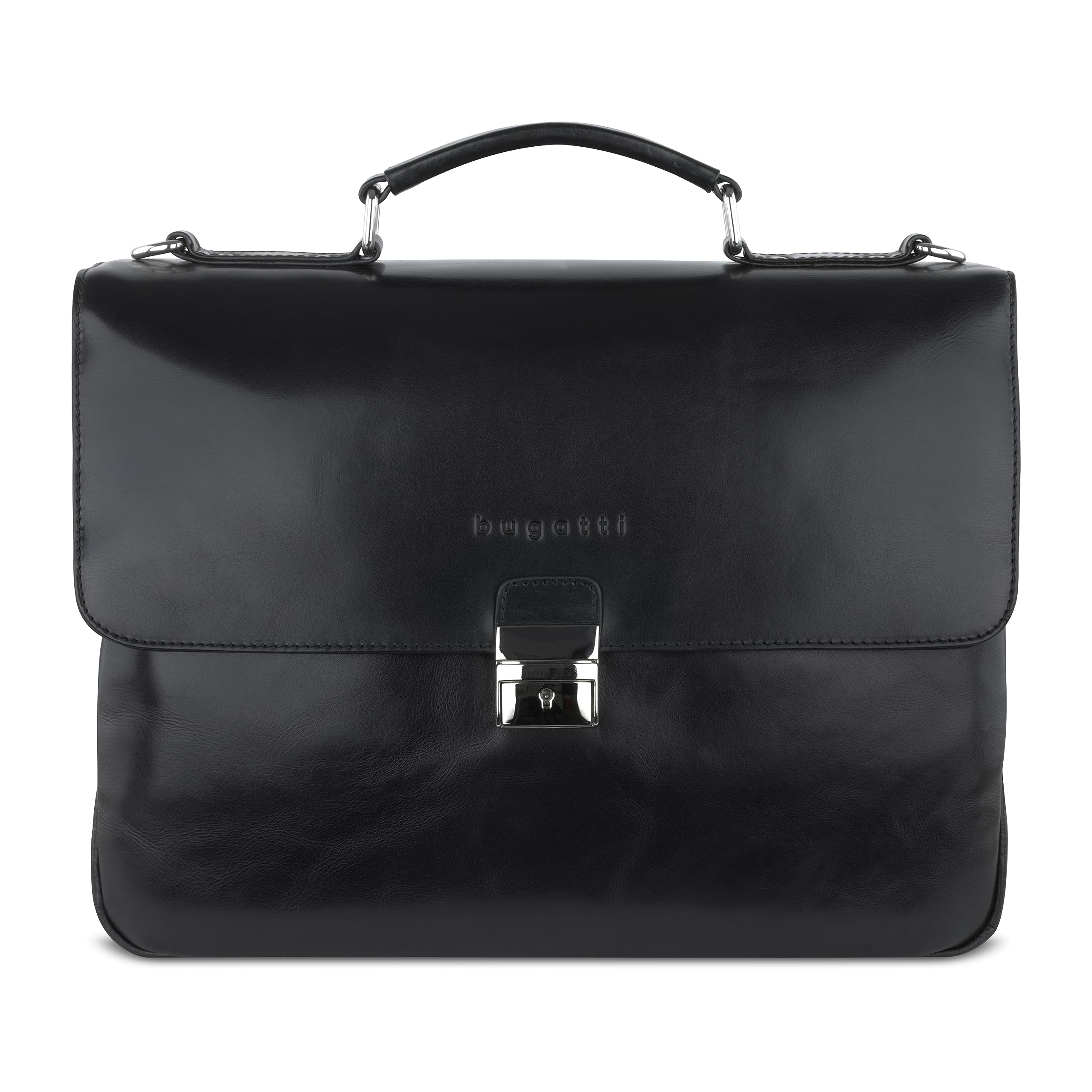 bugatti Romano Aktentasche Herren Leder Business Tasche mit Laptoptfach