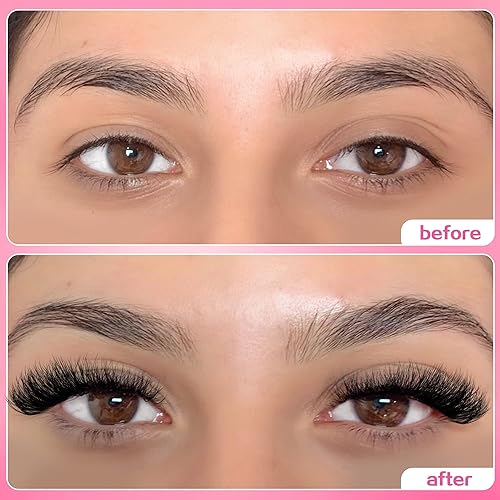 Miniatura 6 de Pestañas postizas de aspecto natural, pestañas postizas esponjosas de visón sintético, pestañas postizas de 0.631 pulgadas, pestañas postizas finas,