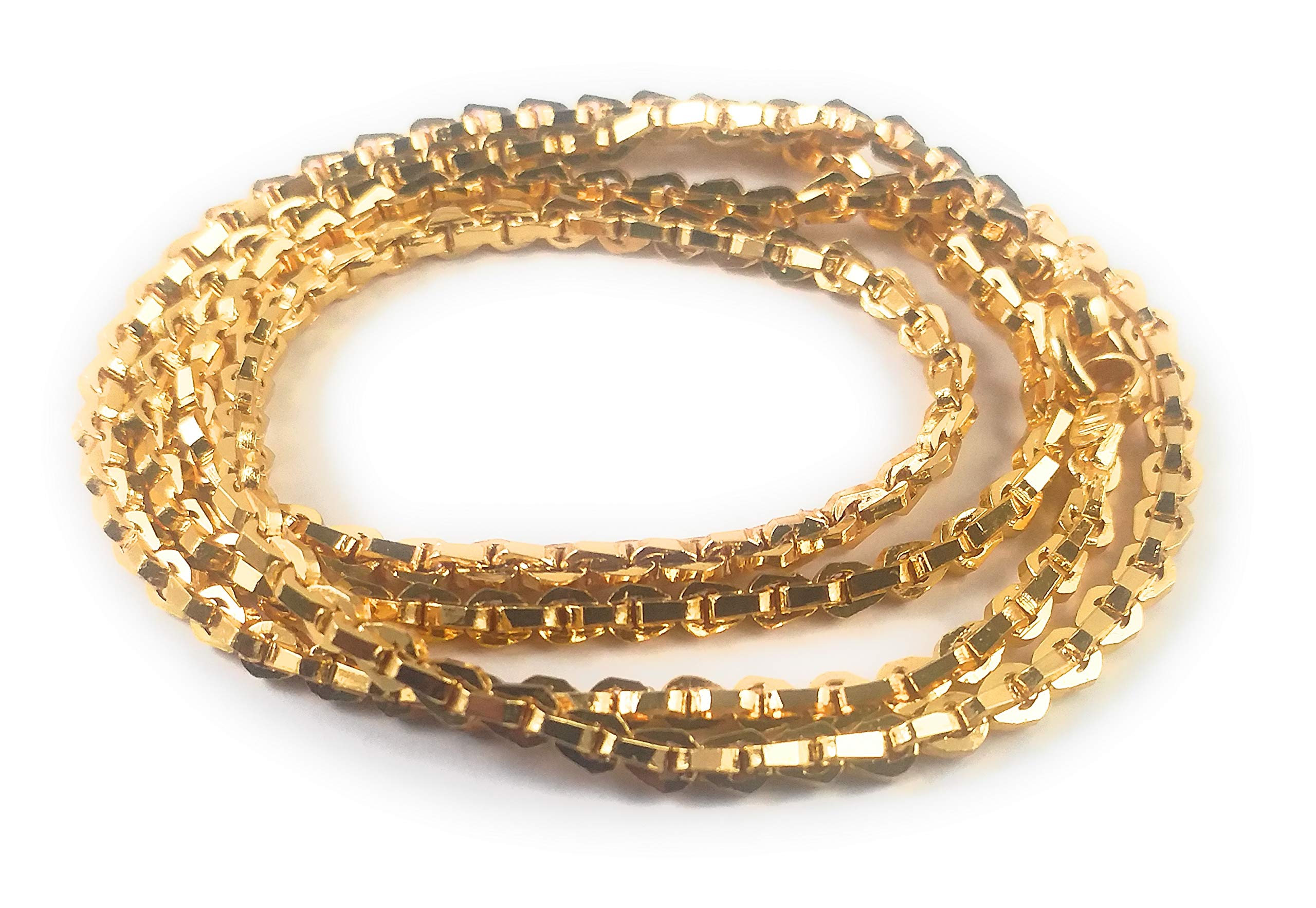 AFJ GOLD 1 Gram Micro Gold Plated Traditional Designer Fashion Jewellery Chain for Women & Girls (B07RC8KWX5) Amazon Price History, Amazon Price Tracker