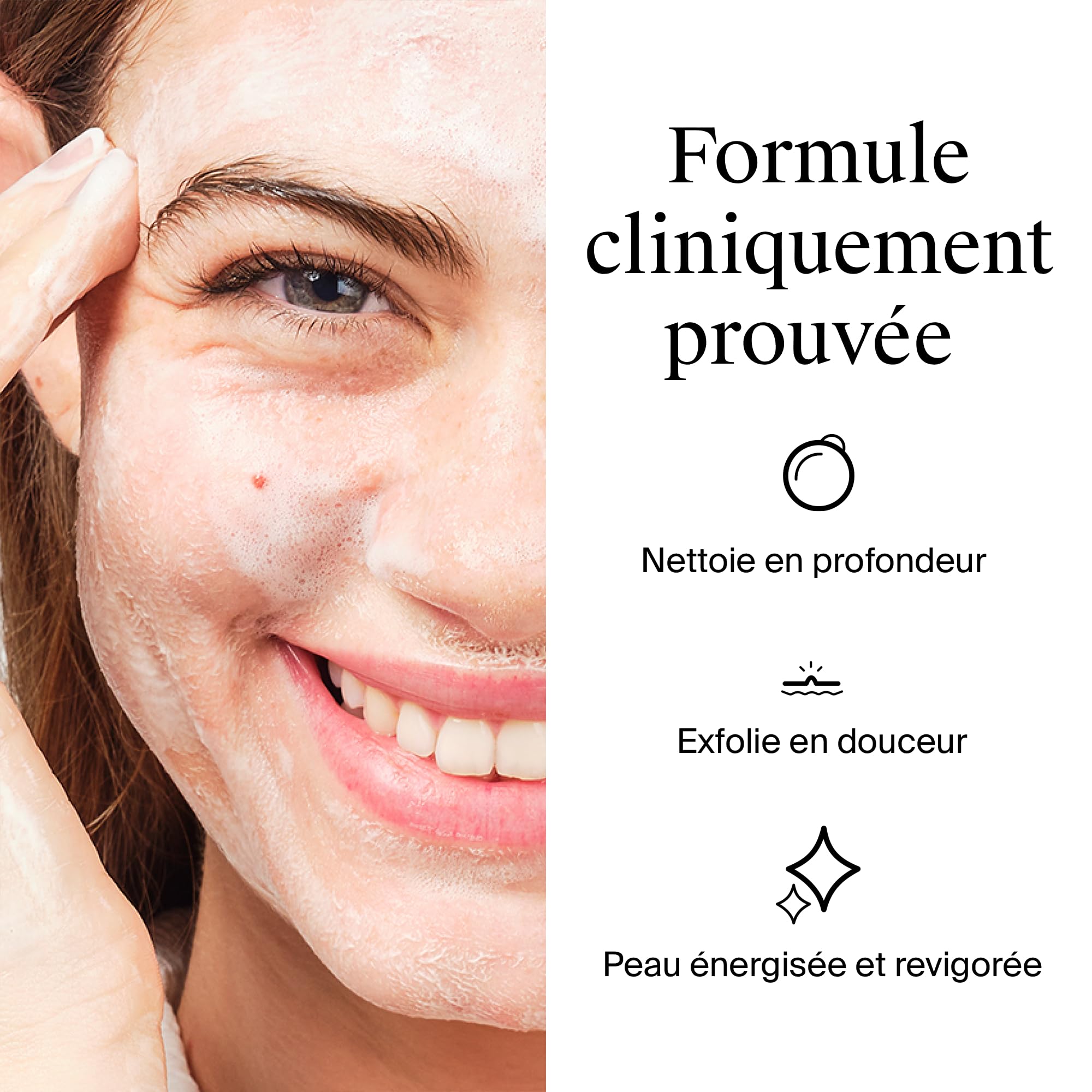 Neutrogena – Gel Exfoliant Vivifiant (tube de 150 ml) – Nettoyant visage pour une peau d'apparence saine – Soin visage pour une peau plus lisse après une semaine d'utilisation