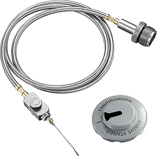 Campingmoon Camping Grill Propane Gas Stove Adapter with Extend Hose(41