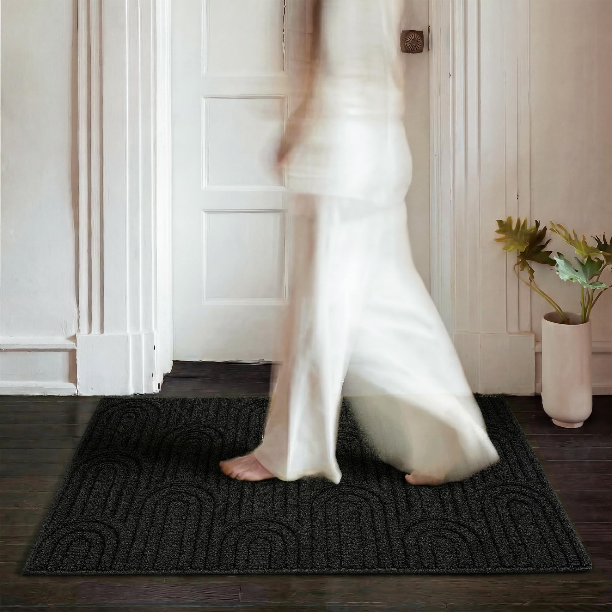 GRANNY SAYS Indoor Doormat, 20" x 32", Non-Slip Front Door Mats, Outdoor Welcome Mat Washable, Low Profile Indoor Door Mats for Entryway, Floor Inside