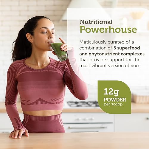 Miniatura 3 de Zahler Core Greens - Superalimento orgánico - Super verduras ricas en fitonutrientes con espirulina, clorella y más - Jugo verde Kosher sin