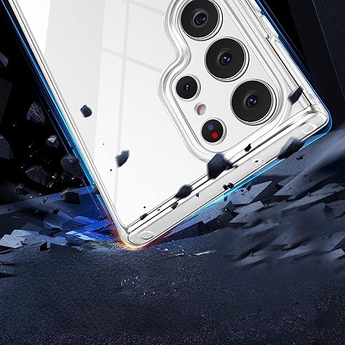 Funda transparente con diseño de diamante para iPhone 15 Pro, [grado militar anticaídas] [nunca amarillento] Funda trasera dura, a prueba de golpes,