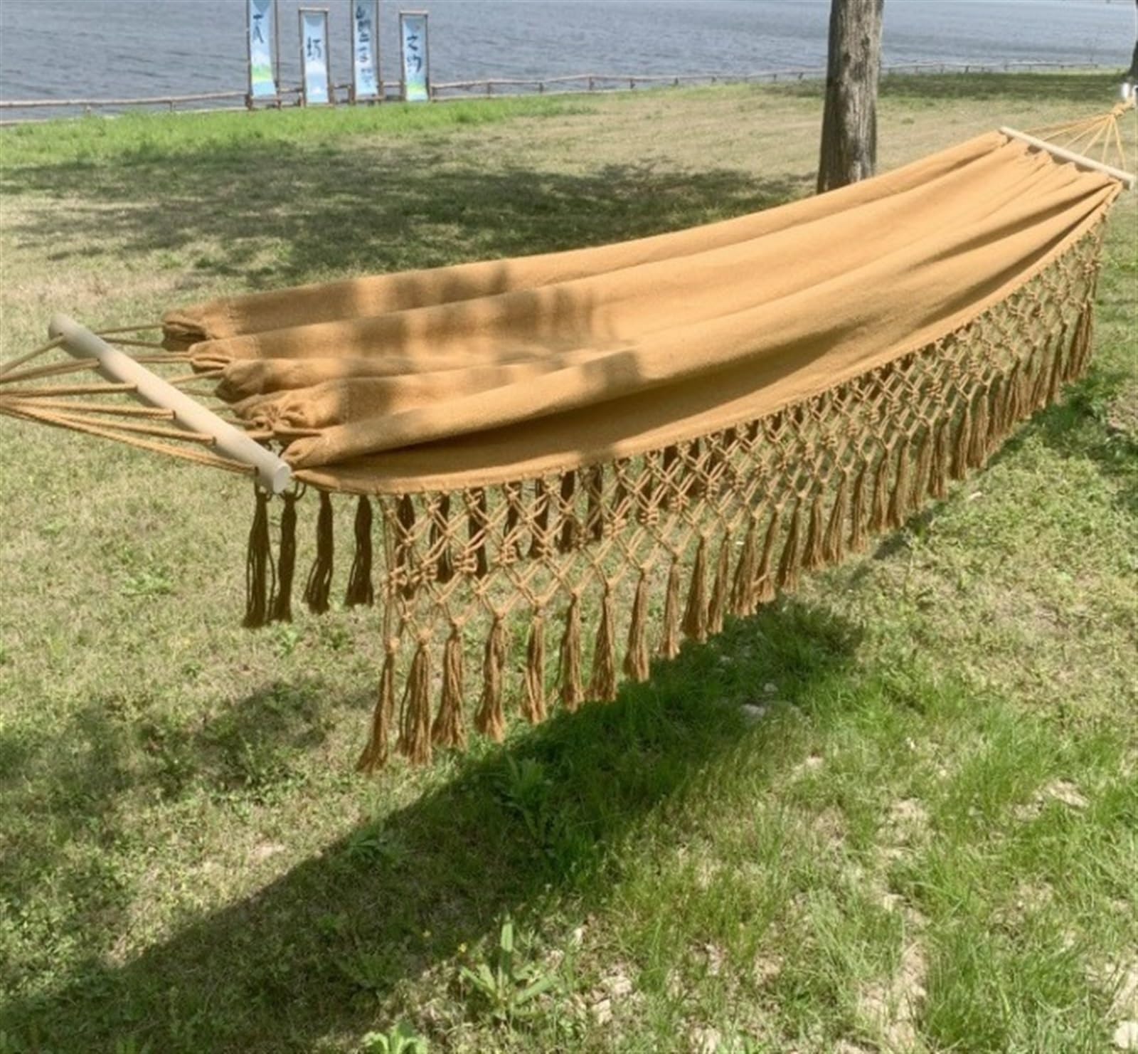 Hamac Hamacs Hamac en Toile Fait À La Main, Beau Style Boho, Lit-hamac De Luxe Brésilien pour Chambre À Coucher Intérieure, 200x100 Cm Hamac Exterieur(B)