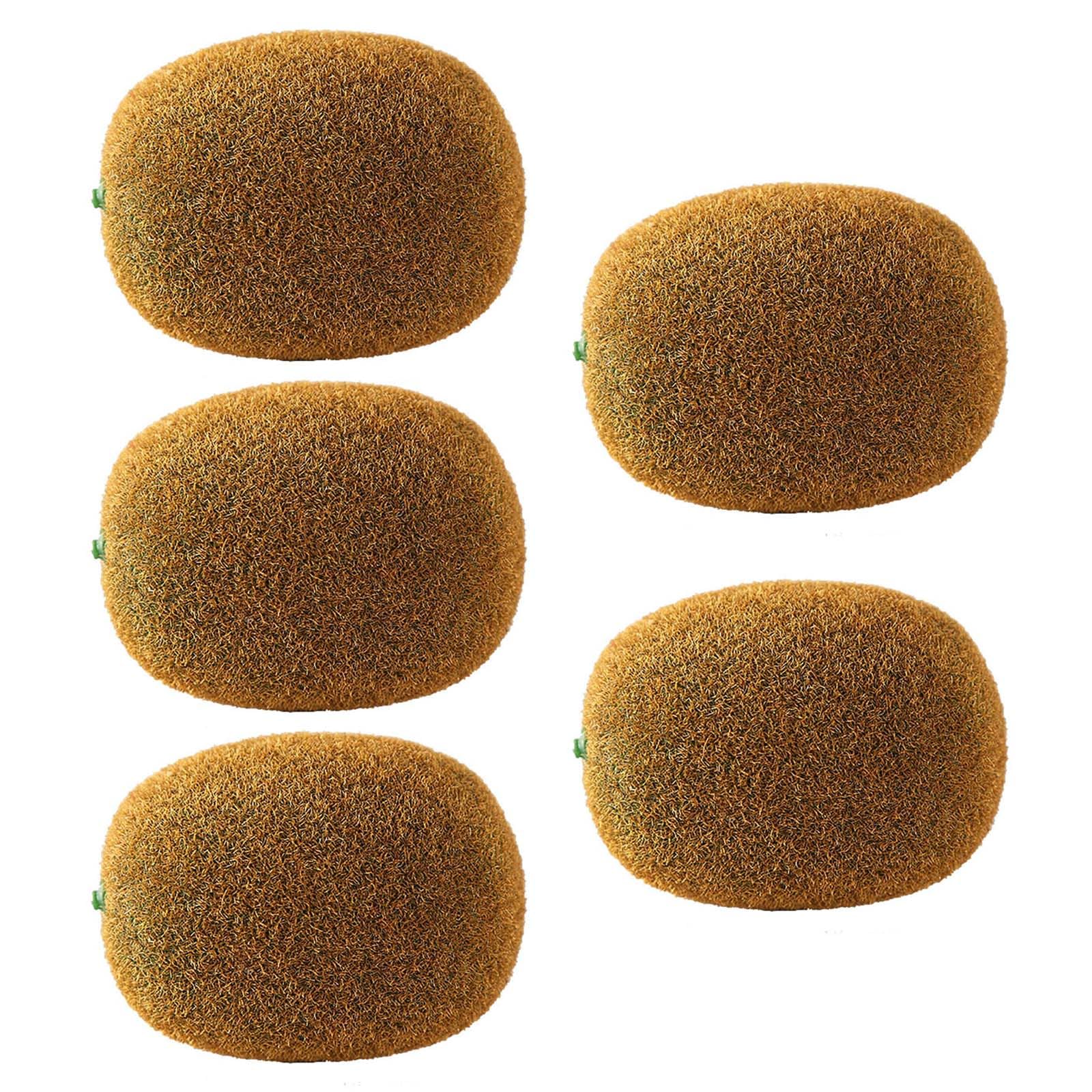 Tsophreniq 5xFruit Simulation Authentic Appearance Artificial Kiwifruits Realistic Fruit Model for Home Decor and Food Exhibits Foam Fruit Model