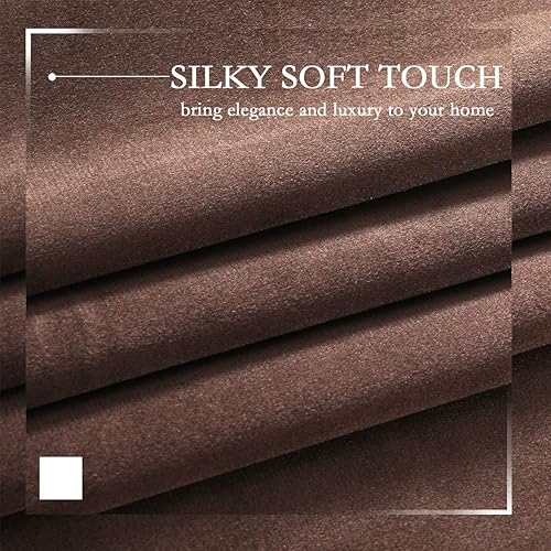 Miniatura 3 de Cortinas de terciopelo suave para salón, cortinas con aislamiento térmico de terciopelo para tratamiento de ventanas de dormitorio, paños de cortina