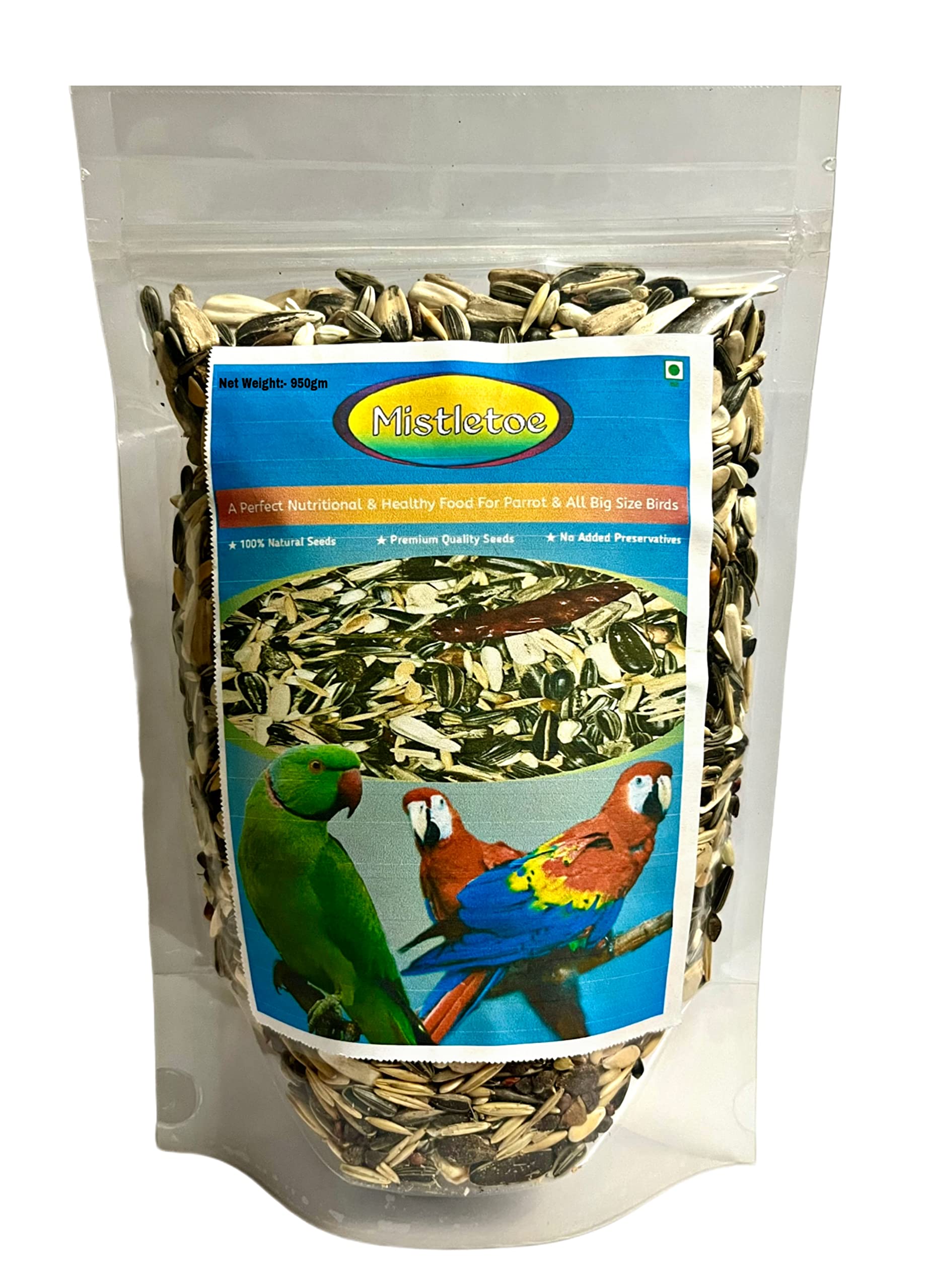 Mistletoe Natural Parrot Treat Mix Seeds for African Gray, Macaw, Cockatoo, and Other Big Birds (950gm) (B0BMQTG5NT) Amazon Price History, Amazon Price Tracker