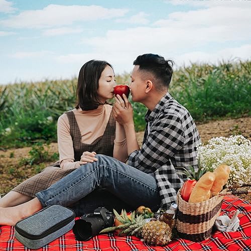 Miniatura 5 de Bogush Maletín de viaje con 2 paquetes de hielo para bolígrafo de insulina para diabéticos, bolsa térmica médica portátil para bolígrafos de