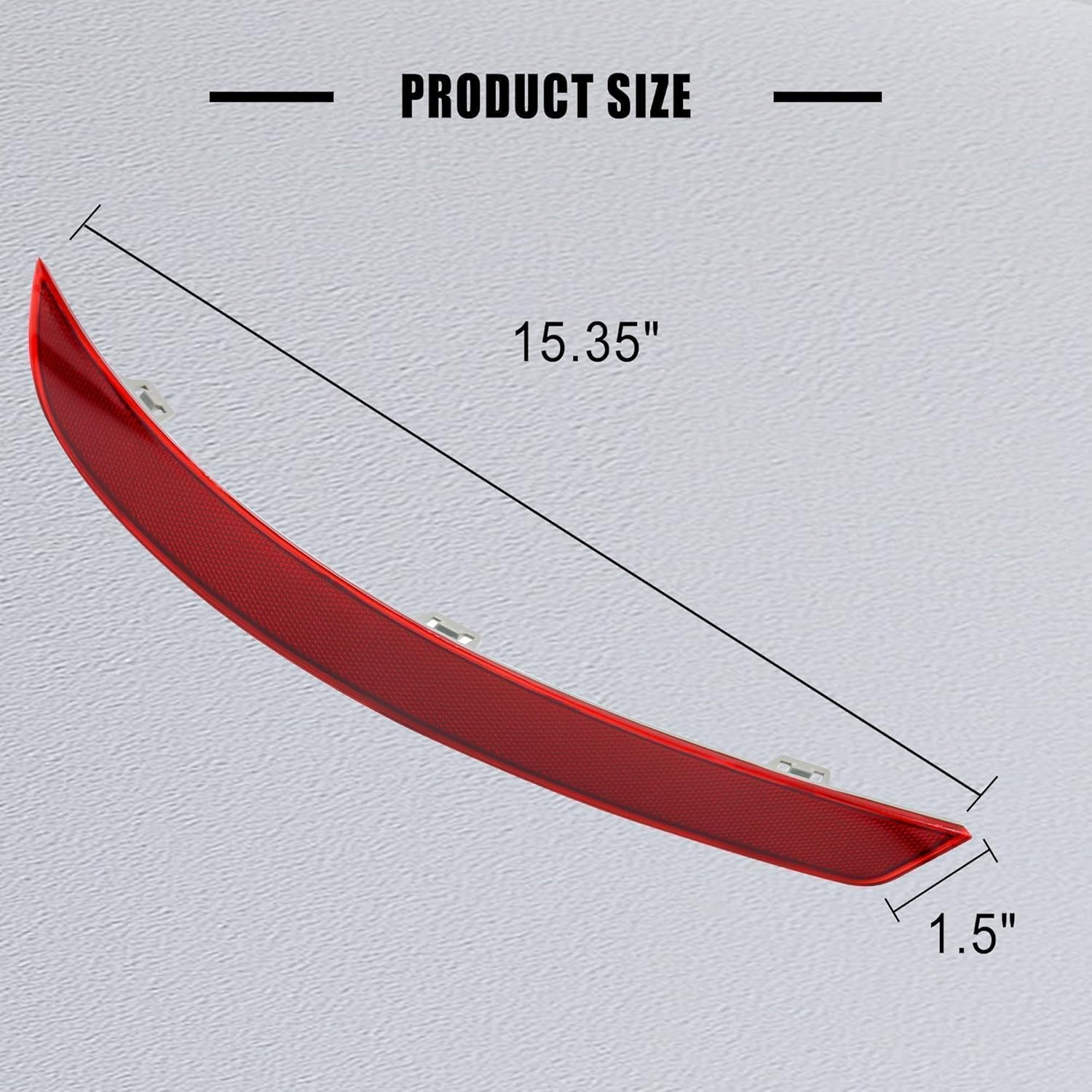 2 PCS Rear Bumper Reflector Compatible with Mercedes-Benz X166 GL GL350 GL450 GL500 GL550 GL63 AMG 2013-2016 GLS450 2017-2019 Replace A1668200474 1668200474 A1668200374 1668200374