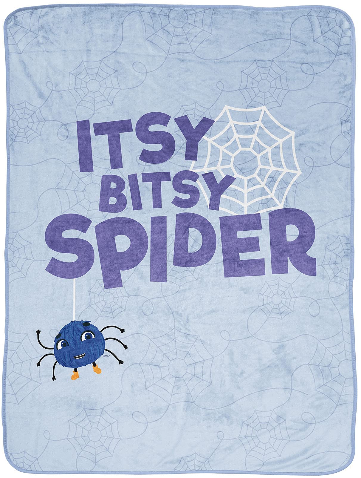 Jay Franco Moonbug Little Baby Bum Itsy Bitsy Throw Blanket - Measures 46 x 60 inches, Kids Bedding- Fade Resistant Super Soft Fleece (Official Moonbug Product)