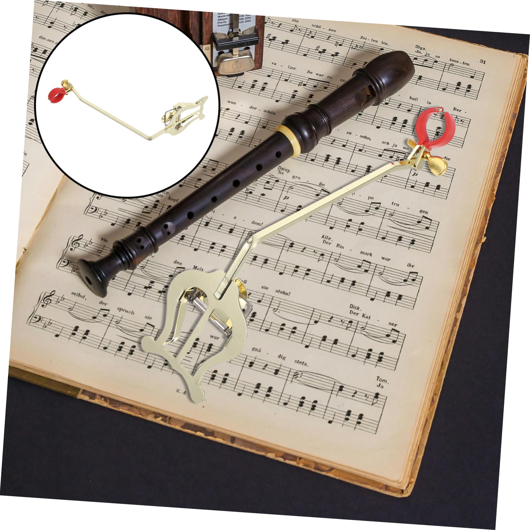 SUPVOX Clip Leggero per Spartiti di Corno Francese in Acciaio Inossidabile Portatile, Morsetto Compatto per Musica Adatto a Casa e Ufficio, Accessorio per Musicisti
