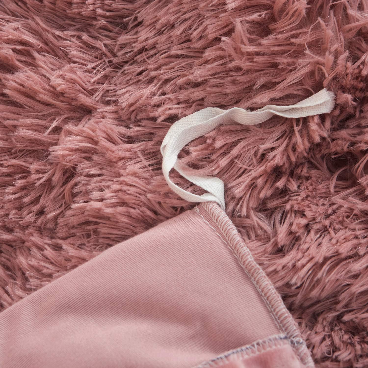 Super Deal Product XeGe Plush Shaggy Duvet Cover Luxury Ultra Soft Crystal Velvet Bedding 1PC(1 Faux Fur Duvet Cover),Zipper Closure(Queen,Old Pink)