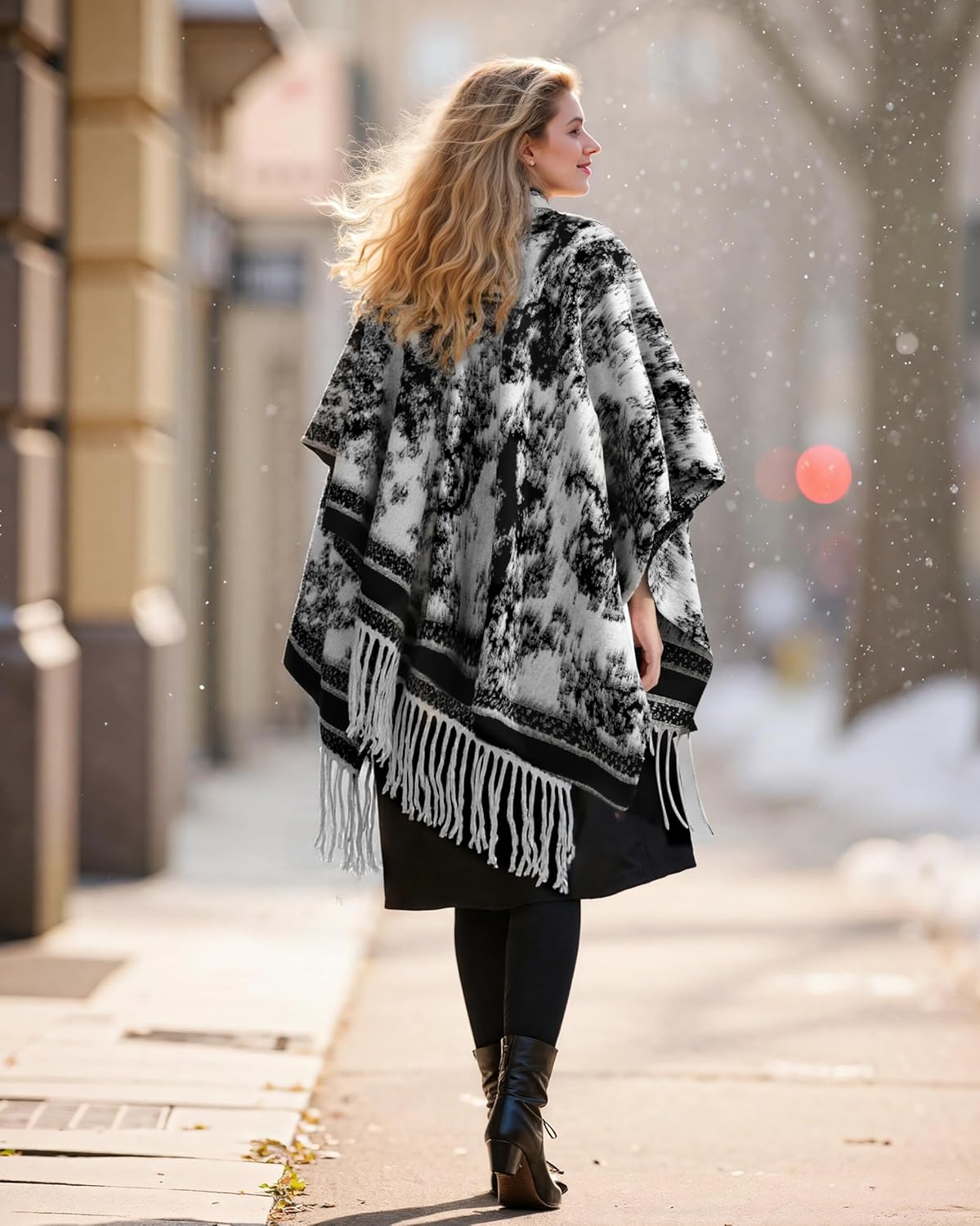 Shawl Wraps for Women and Wraps Cardigan Cape Wool Cashmere Shoulder Top Sweater Shawl Scarf 2025 - Image 5