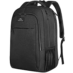MATEIN Extra Large Backpack, 17 Inch Travel Laptop Backpack, Anti Theft TSA Friendly Business Work College Computer Backpack for Men Women, Black