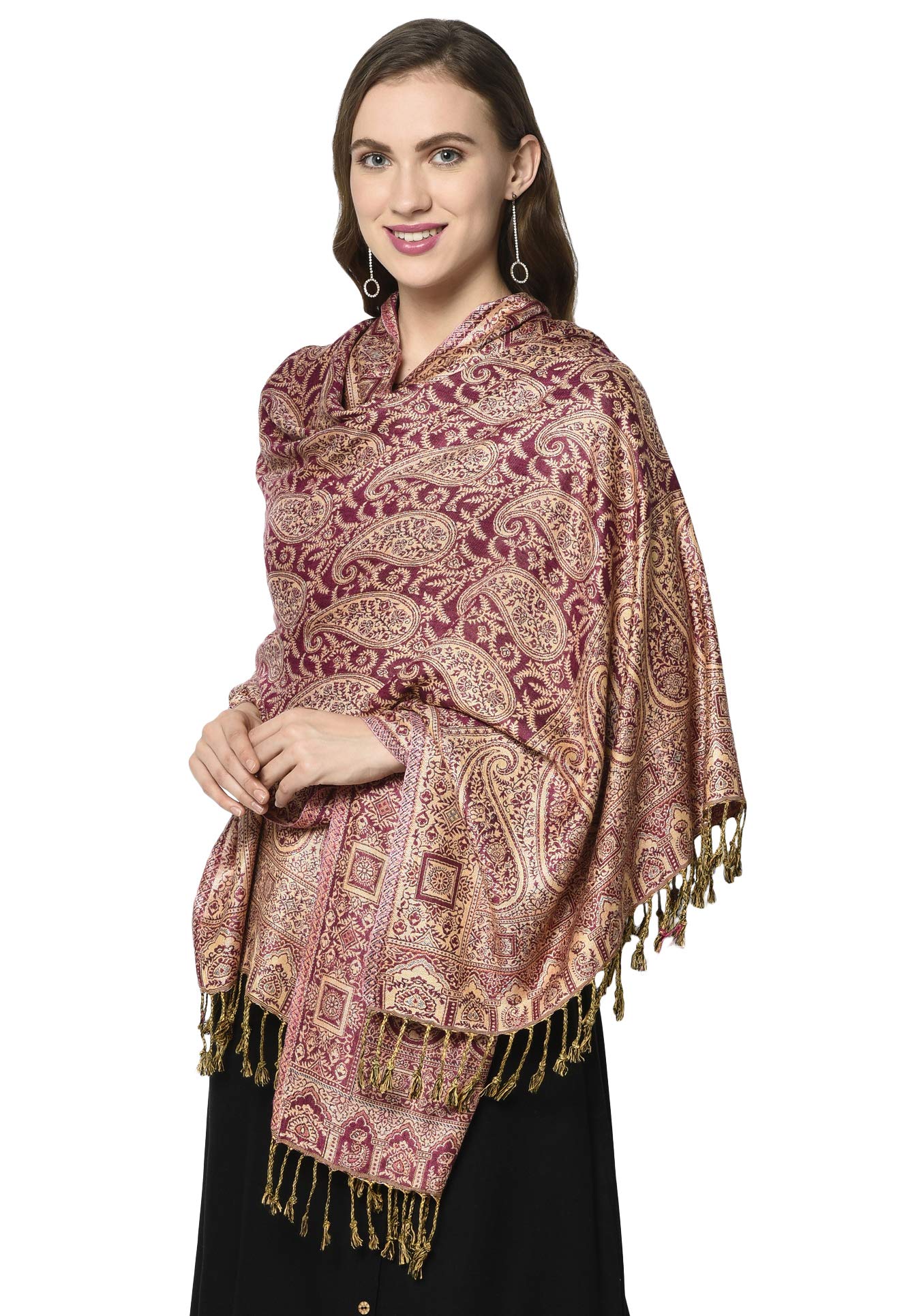 Weavers Villa 100% Soft Viscose Women's Scarf, Stoles