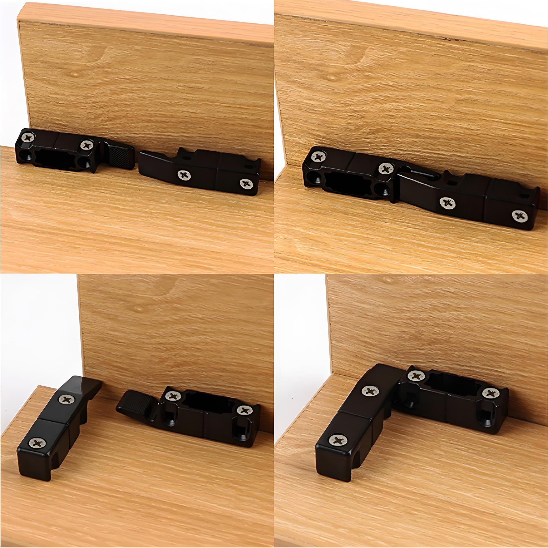 Keku EH-B Colgado Herraje para Embutir Rapid Placas y Bastidor Cuelgue Conector Mueble Capacidad 15kg Plástico 20 Par