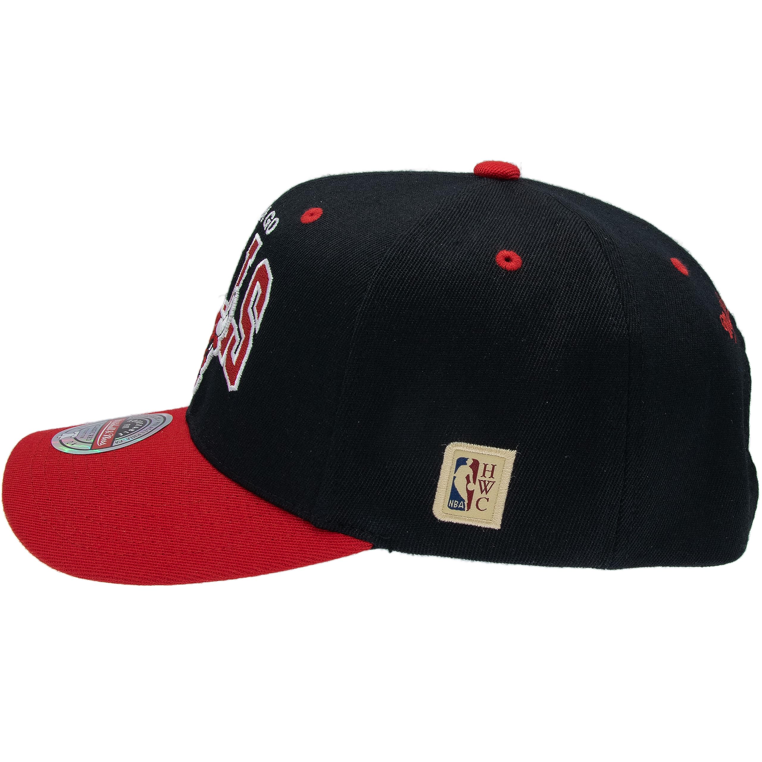 Mitchell & Ness Team Arch Cappellino da Baseball con Chiusura Classic Red Snapback - NBA/Hardwood Classics - 3