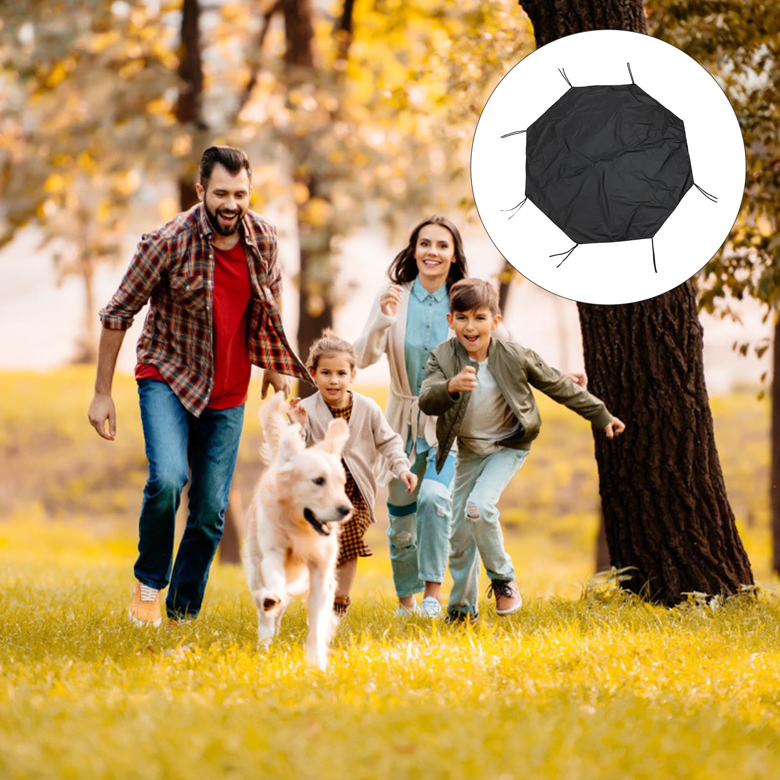 Housse en Tissu Oxford 210d Imperméable et Anti-UV pour Parc à Chiens D'extérieur Facile à Enlever et Transporter, pour Camping en Plein Air