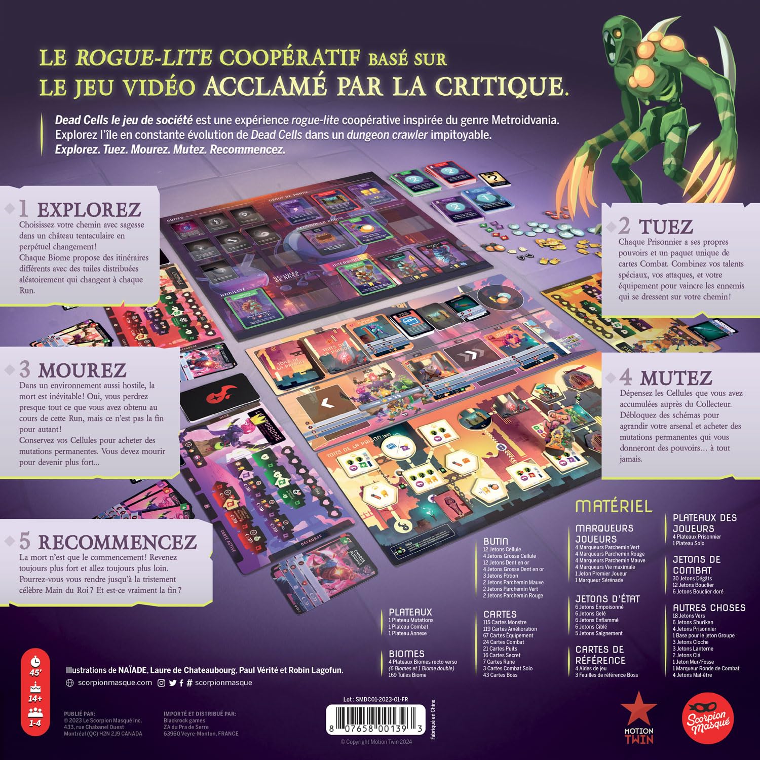 Dead Cells, Jeu coopératif d'exploration et Combat, 1-4 Joueurs