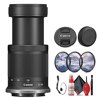 Canon RF-S 55-210mm F5-7.1 IS STM 美品 Canon RF S55 210mm F5 7.1 IS STM Telephoto Zoom Lensfor EOS