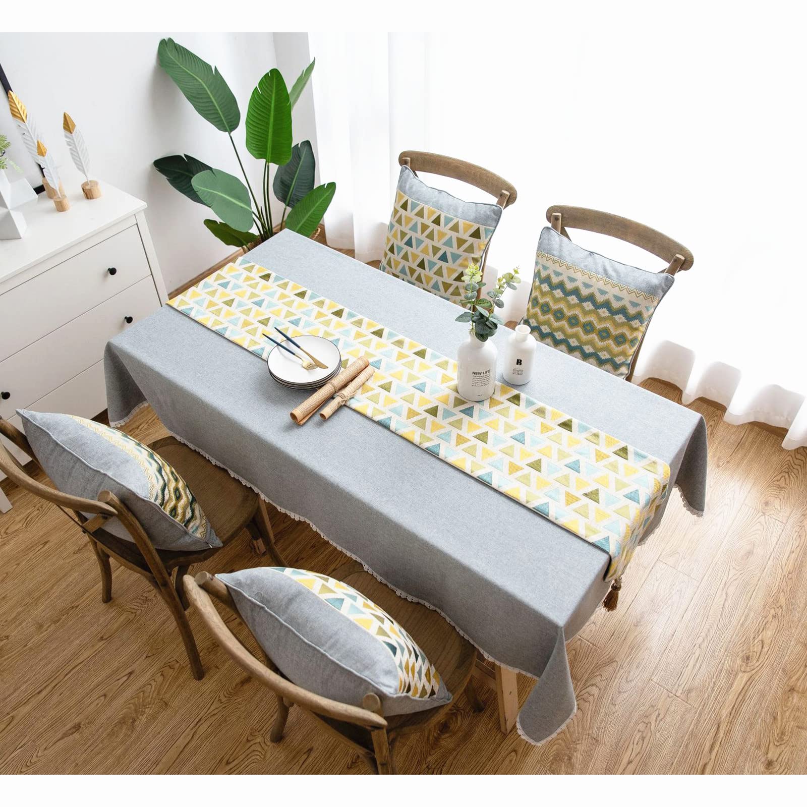 Highdi Chemin De Table Lavable Mode Nordique Chemin De Table Avec