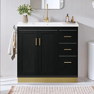 ANCTOR 36 inch Bathroom Vanity with Sink, Modern Bathroom Sink for Bathr...