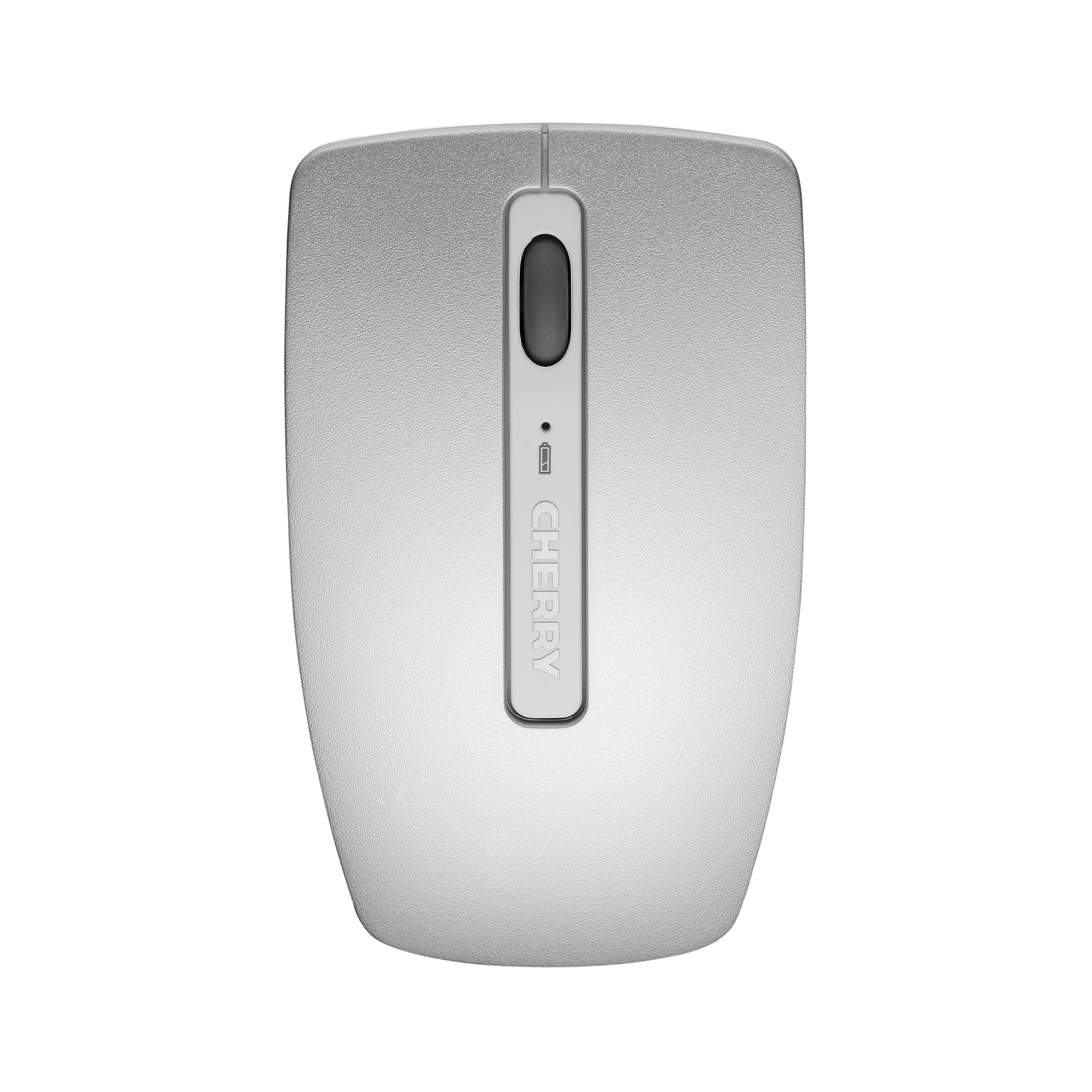 CHERRY DW 8000, Pack de Teclado y Ratón Inalámbricos, Distribución de Teclado Alemán (QWERTZ), Funciona con Pilas, Teclado Ultraplano, Ratón de 3 Botones con Sensor de Infrarrojos, Blanco/Plateado