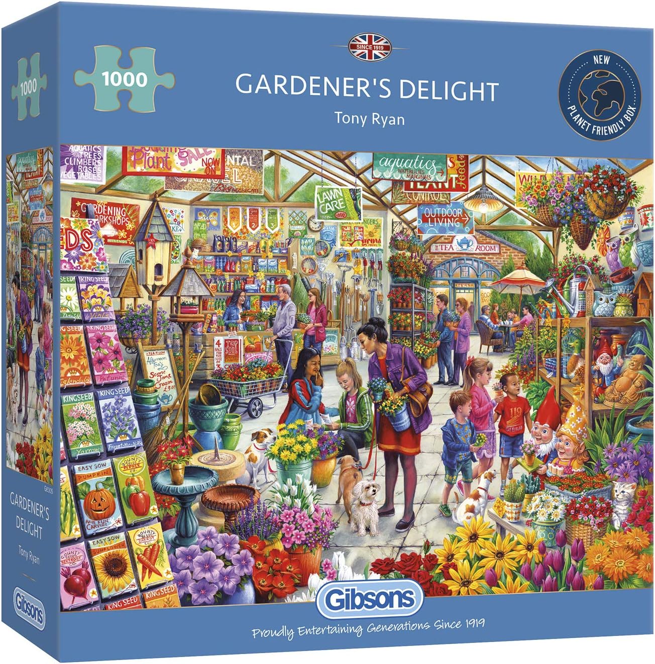 Gardener's Delight 1000 Piece Jigsaw Puzzle Sustainable Puzzle for Adults Premium 100