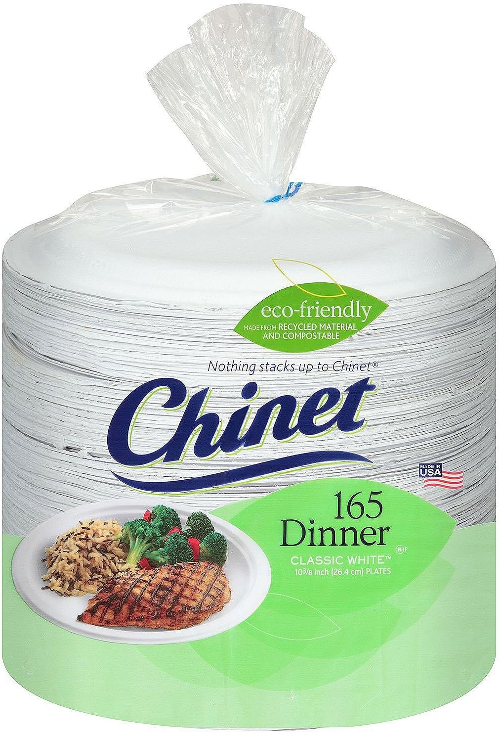 Chinet Chinet 10 3/8" Paper Dinner Plates (165Count),, ()