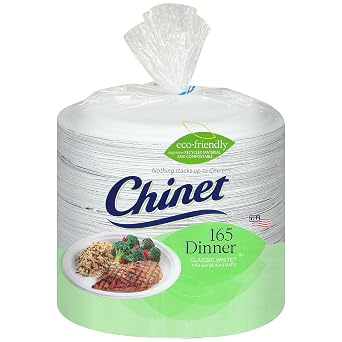 Chinet Chinet 10 3/8" Paper Dinner Plates 165Count,,
