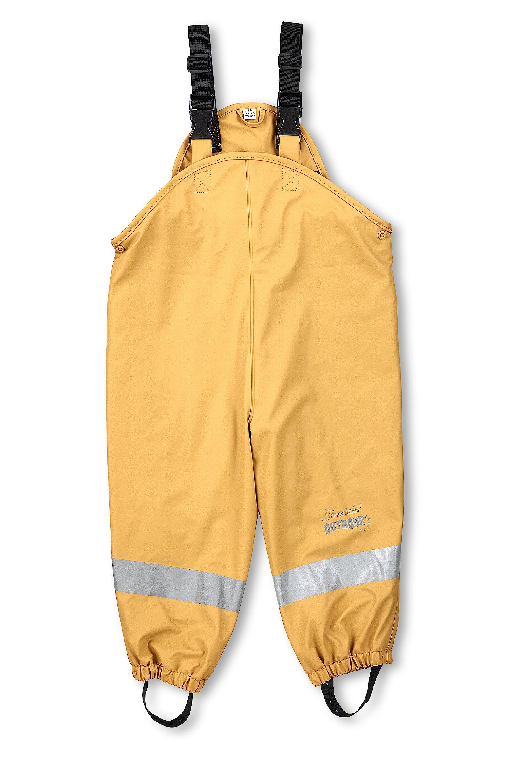 Sterntaler Unisex Medium Yellow Lined Rain Bib Trousers, 92