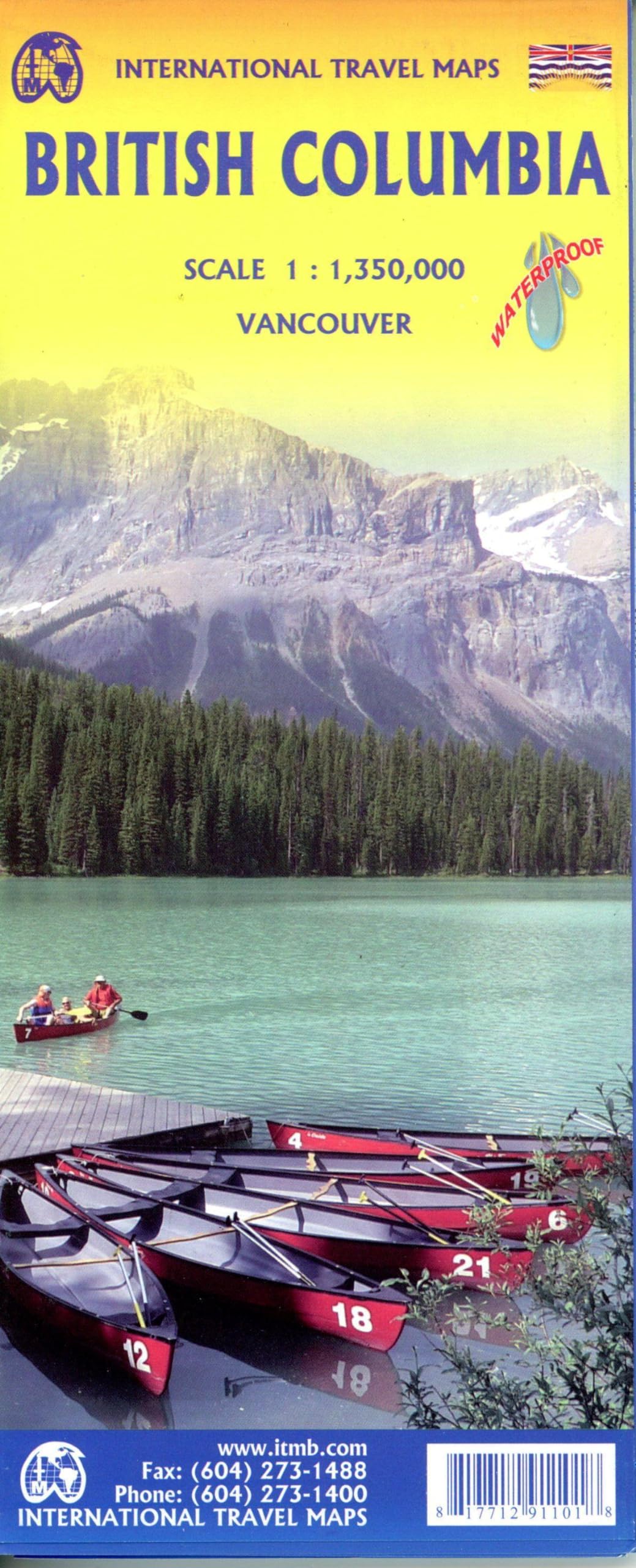 British Columbia: ITM Intern.Travel Maps 1:1350000