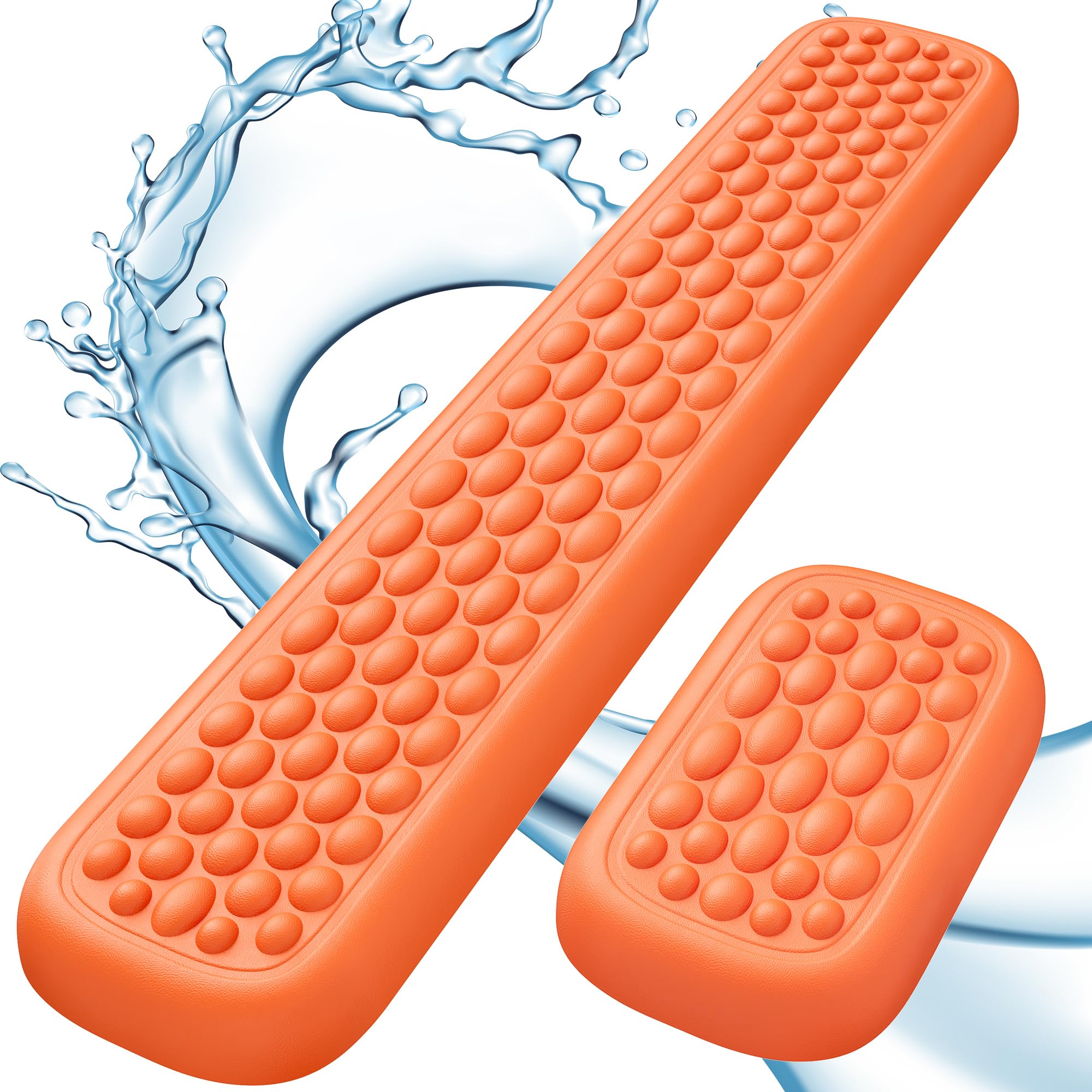 Lekvey Ergonomic Keyboard Wrist Rest Waterproof PU Leather Wrist Pad with Memory Foam Massage Points Durable Carpal Tunnel