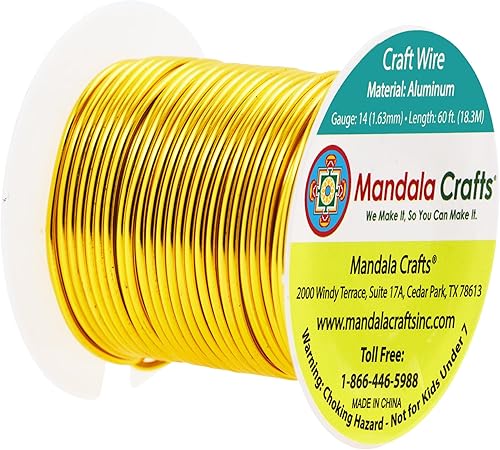 Miniatura 2 de Mandala Crafts 12, 14, 16, 18, 20, 22, calibre 22, fabricación de joyas anodizadas, cuentas florales, alambre de aluminio para manualidades, calibre
