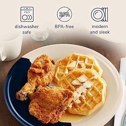 Miniatura 3 de Platos llanos de melamina  Plato de melamina duradero e irrompible  A prueba de roturas y resistente a las astillas  Aptos para lavavajillas, sin