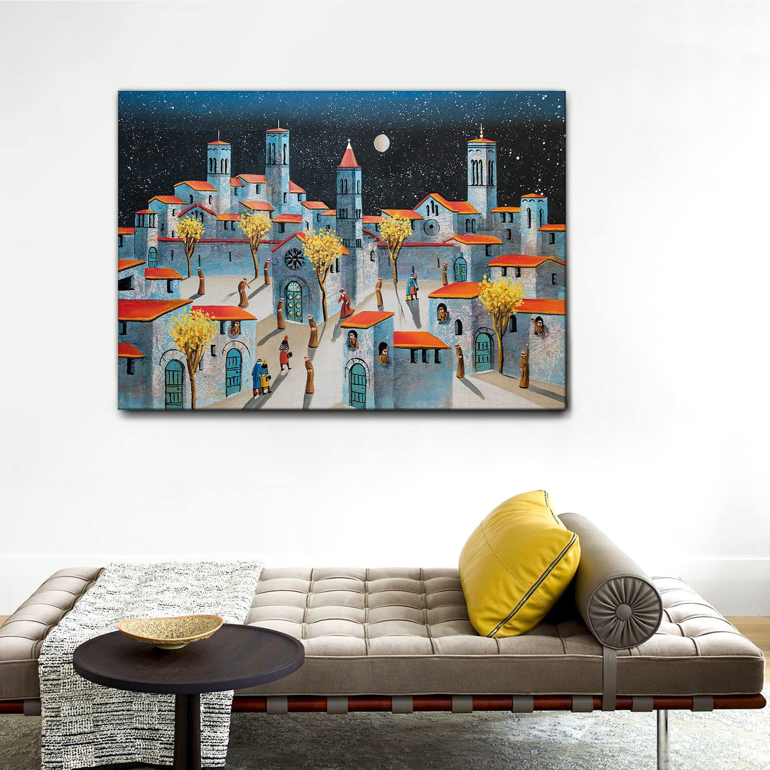 Giallobus - Schilderijen - Paul Klee - Stedelijk landschap - Plexi acrylglas - 70x70 - Klaar om op te hangen - Moderne schilderijen voor thuis Giallobus - Schilderijen - Paul Klee - Stedelijk landschap - Plexi acrylglas - 70x70 - Klaar om op te hangen - Moderne schilderijen voor thuis