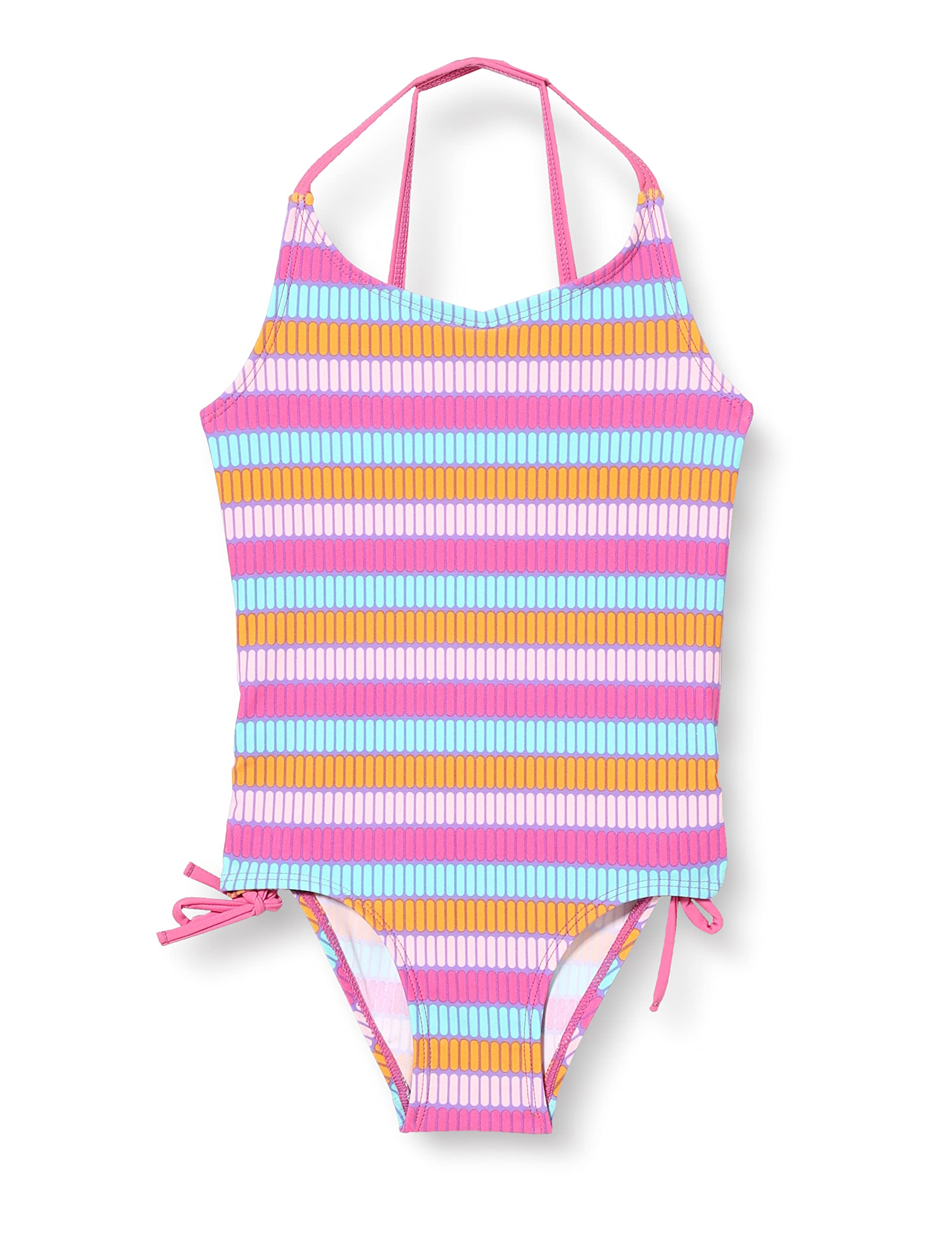 Playshoes Girl's UV-Schutz Badeanzug One Piece Swimsuit, Pink, 158/164