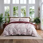 OAITE Down Couverture de couettes - Nishino Grey Pattern Soft Couvercle Taille Reine, 3-Piece Prêt, 1 90 "x90 Couverture de couettes à fermeture éclair et 2 Carcasses d'oreillers