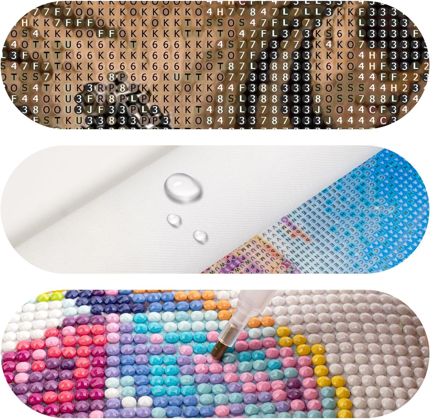 AQMMID Diamond Painting Kits for Adults, Cute Kittens Full Drill Diamond Art Kits for Beginners,Round 5D DIY Diamond Dots Paintings, Diamonds Pictures Gem Art and Crafts Home Decor Gift image 4