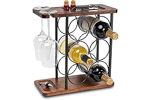 Wine Racks Countertop: Perfect Storage Solution for Wine Bottles and Glasses