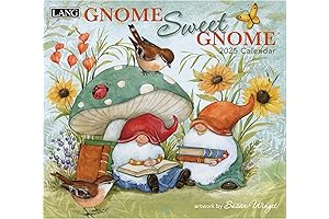Gnome Sweet Gnome 2025 Wall Calendar
