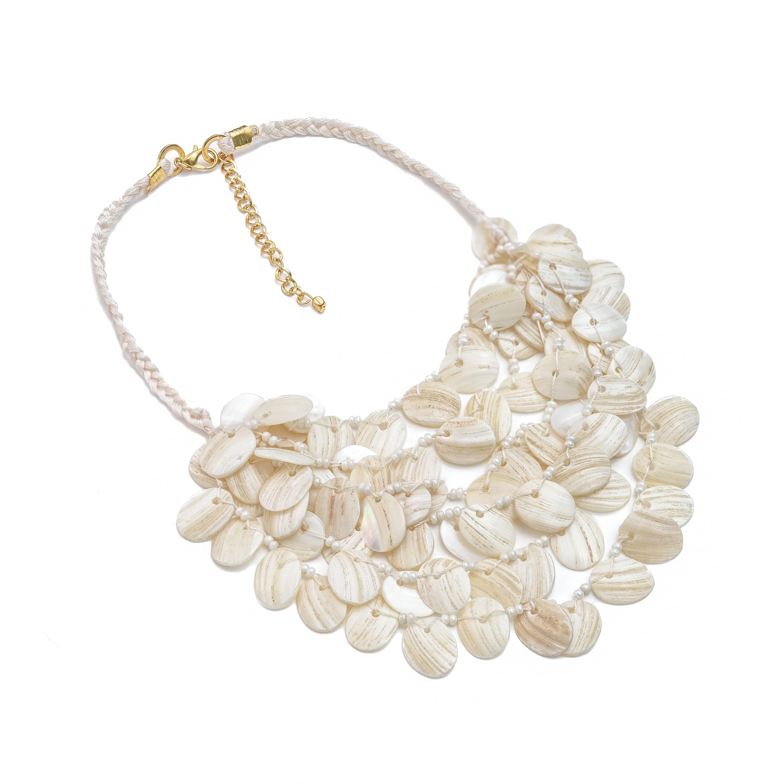 dca Shell Seep Indian Western Latest Trendy Fashion Jewellery Mala Necklace for Women and Girls(4514)-picture-56