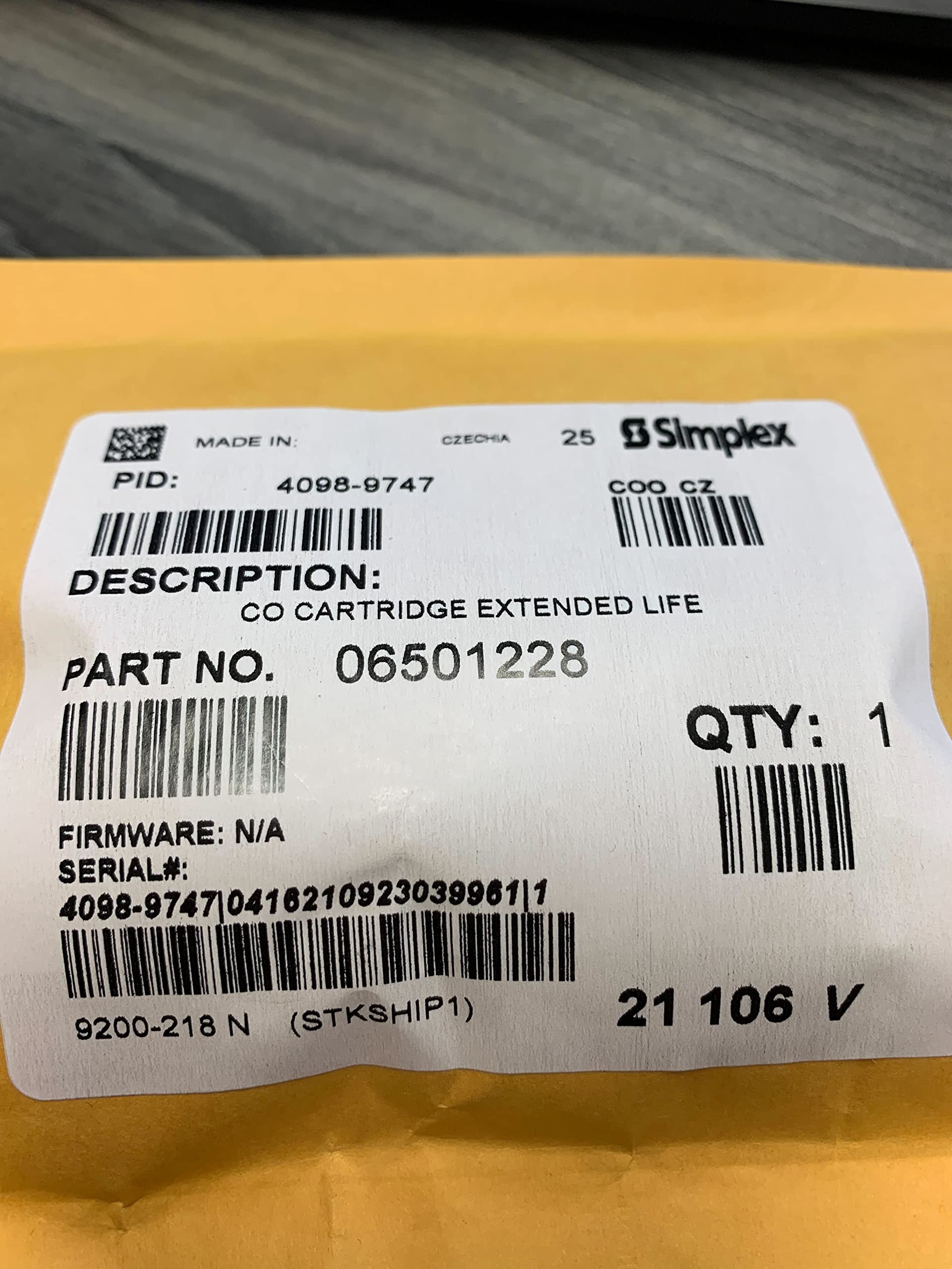 Simplex 4098-9747 - CO Replacement Cartridge (CORC) - Amazon.com
