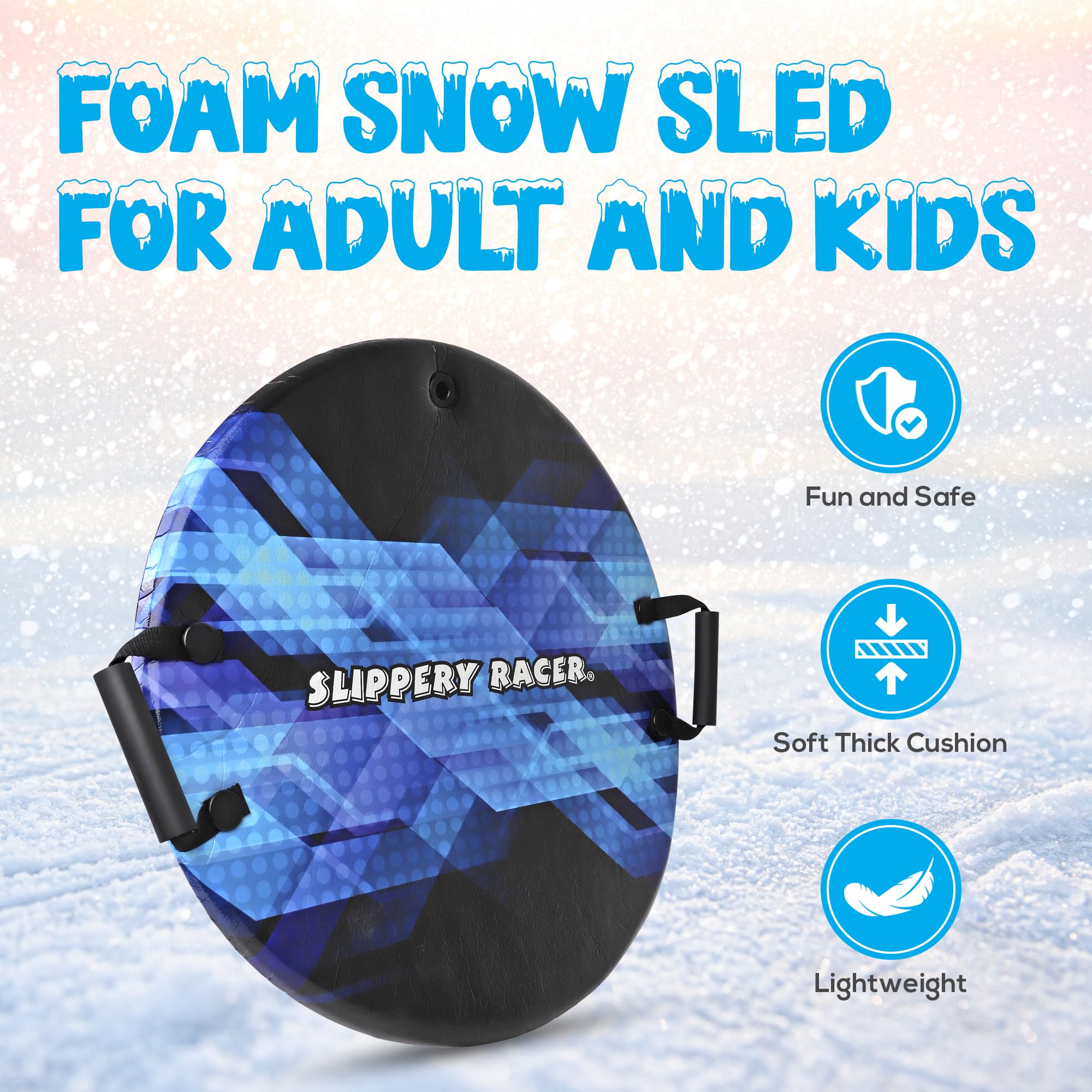 Snapklik.com : Slippery Racer Downhill Zeus Adults And Kids Foam Saucer ...