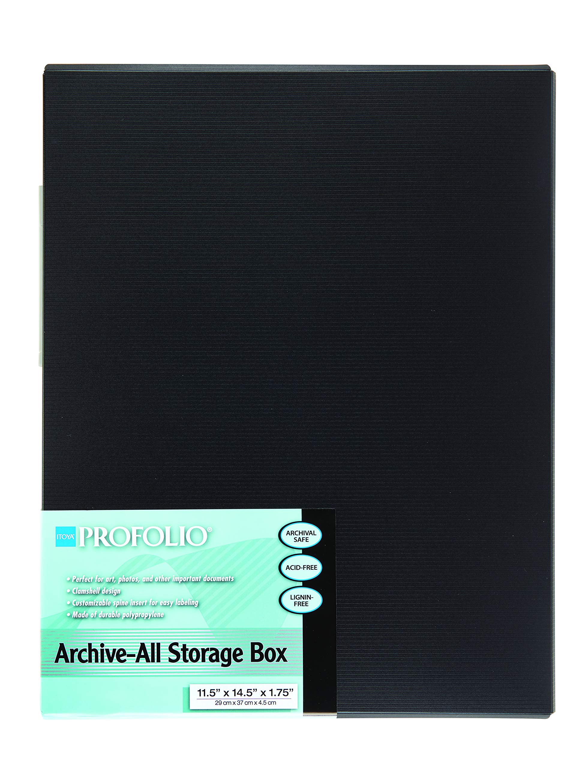 ITOYAArchive-All Storage Box - Profolio Black 11 x 14- AA-1114BK