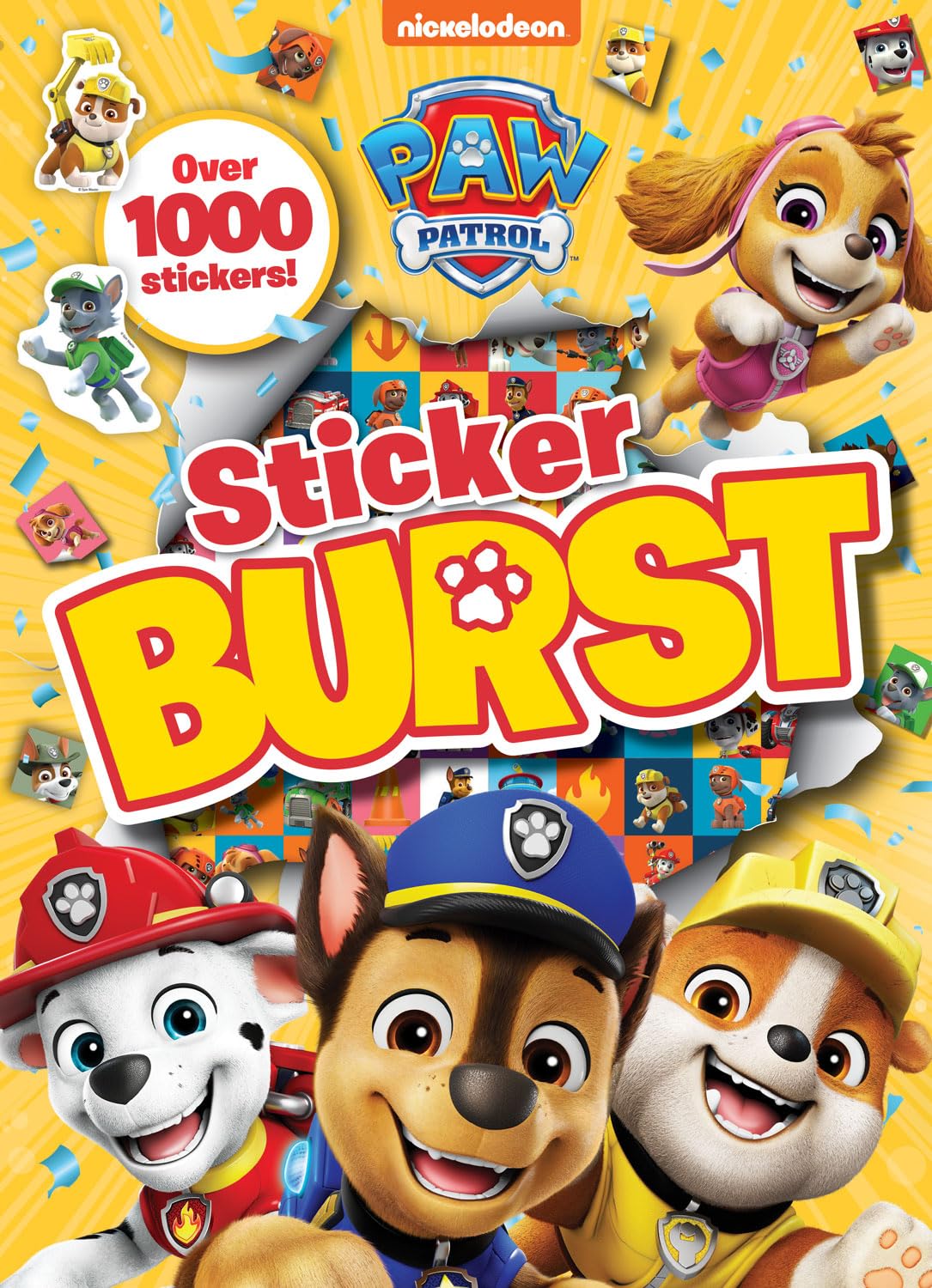 ALLIGATOR - Paw Patrol Sticker Burst, Sticker Book, Paw Patrol Stickers, Paw Patrol Stickers and Colouring, Sticker Activity Books, Reusable Stickers For Book
