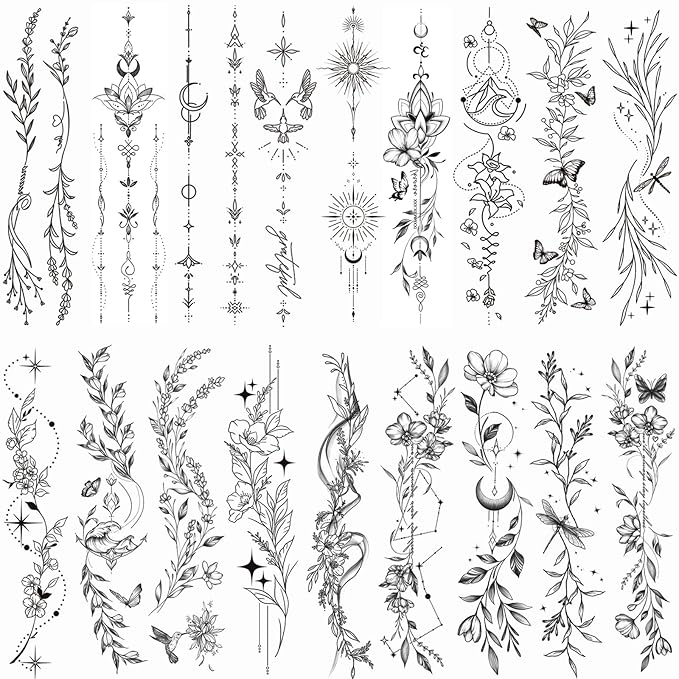 Gorgeous Traditional Tattoo Arm Temporary Tattoos